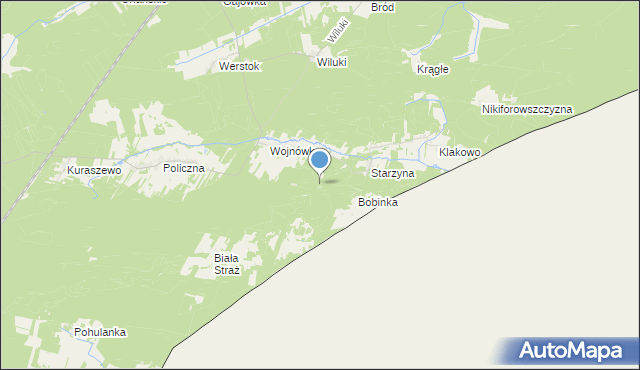 mapa Jodłówka, Jodłówka gmina Dubicze Cerkiewne na mapie Targeo